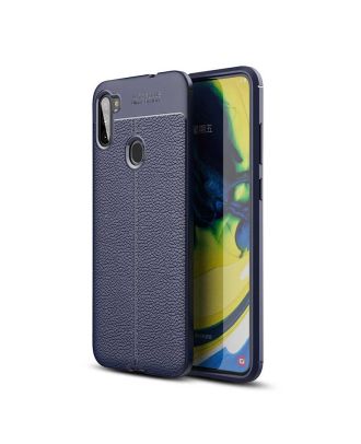 Samsung Galaxy A11 Case Niss Silicone Leather Look