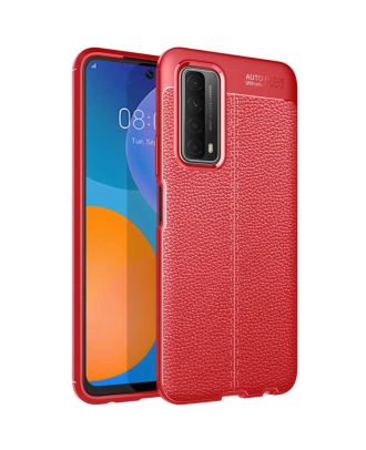 Huawei P Smart 2021 Case Niss Silicone Leather Look
