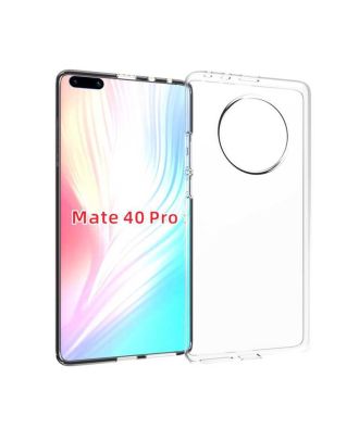 Huawei Mate 40 Pro Kılıf Süper Silikon Şeffaf Koruma