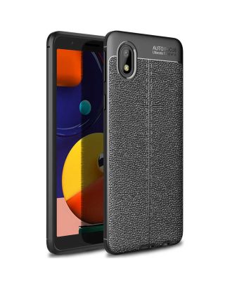 Samsung Galaxy A01 Core Case Niss Silicone Leather Look