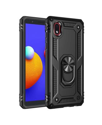 Samsung Galaxy A01 Core Case Vega Tank Protection Stand Ring Magnetic