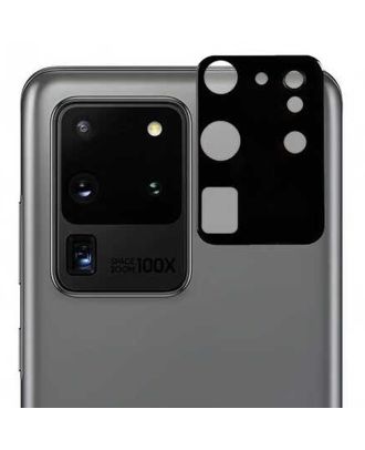 Samsung Galaxy S20 Ultra Kamera Lens Koruyucu Cam Siyah