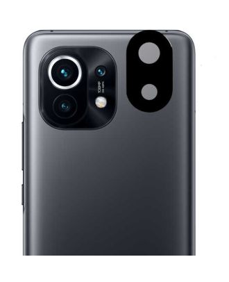 Xiaomi Mi 11 Kamera Lens Koruyucu Cam Siyah