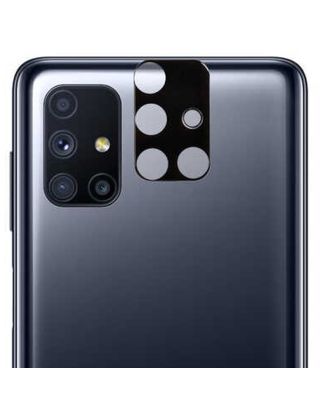 Samsung Galaxy M51 Kamera Lens Koruyucu Cam Siyah