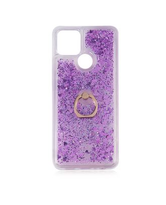 Oppo A15 Case Milce Juicy Ring Glittery Silicone Back Cover