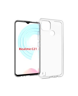 Realme C21 Case Super Silicone Colorless + Nano Glass