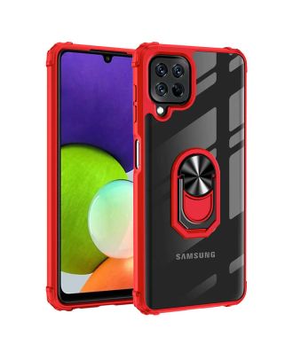 Samsung Galaxy A22 4G Case Tank Motta Stand Ring Magnetic