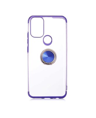 General Mobile Gm 21 Plus Case Gess Ring Colorful Magnetic Silicone+Nano Glass