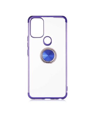 General Mobile Gm 21 Pro Case Gess Ring Colorful Magnetic Silicone+Nano Glass