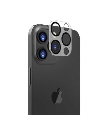 Apple iPhone 13 Pro Kamera Lens Koruyucu Cam Full Şeffaf