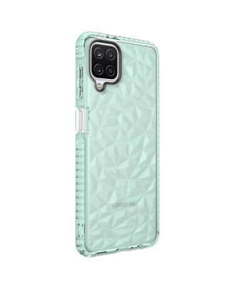 Samsung Galaxy A12 Case Buzz Crystal Cover Colorful Hard Silicone