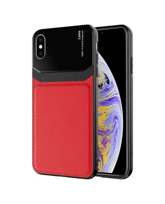 Apple iPhone X 5.8 Case Leather Textured Stylish Silicone Design
