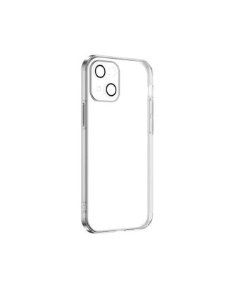 Apple iPhone 13 Mini Case Crepe Lens Protected Silicone Transparent