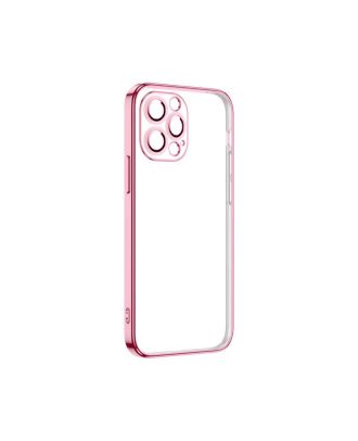 Apple iPhone 13 Pro Max Case Crepe Lens Protected Silicone Transparent