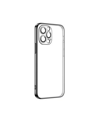 Apple iPhone 13 Pro Case Crepe Lens Protected Silicone Transparent