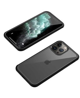 Apple iPhone 12 Pro Max Hoesje 360 Edge siliconen voorkant achterkant glasbescherming