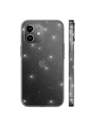Apple iPhone 12 Case Vixy Transparent Silvery Look