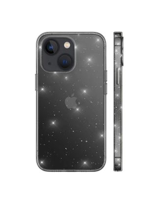 Apple iPhone 13 Mini Case Vixy Transparent Glittery Look