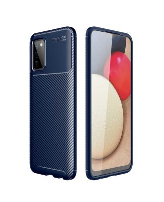 Samsung Galaxy A03S Case Negro Carbon Look Protected Design Silicone+Nano Glass