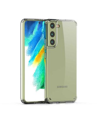 Samsung Galaxy S22 Kılıf Coss Şeffaf Silikon Sert Kapak
