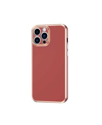 Apple iPhone 13 Pro Max Case Bark Shiny Silicone Rose Colored Edges