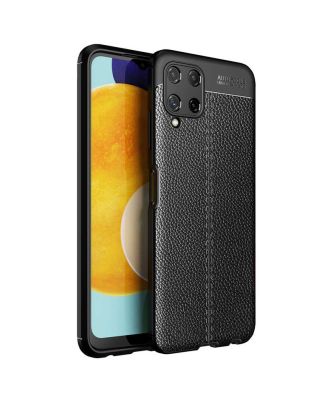 Samsung Galaxy M22 Hoesje Niss Silicone Leather Look Protected