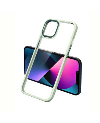 Apple iPhone 13 Pro Kılıf Kamera Çıkıntılı Nikelaj Hassas Tuşlu Arkası Cam