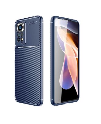 Xiaomi Redmi Note 11 Global Hoesje Negro Carbon Camera Protected Silicone Lux