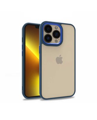 Apple iPhone 13 Pro Kılıf Flora Sert Silikon Arkası Cam Şeffaf