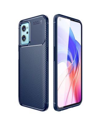 Oppo A96 4G Case Negro Carbon Camera Protected Silicone Lux