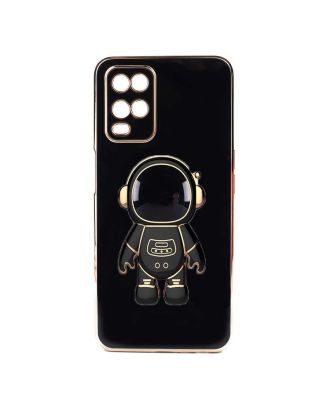 Oppo A54 4G Case With Camera Protection Astronaut Pattern Stand Silicone
