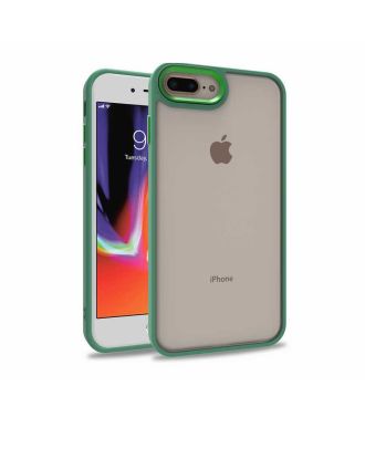 Apple iPhone 7 Plus Case Flora Hard Silicone Back Glass Transparent