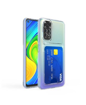 Xiaomi Redmi Note 11 Pro Case with 1 Card Holder Transparent Silicone Camera Protected