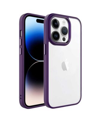 Apple iPhone 14 Pro Case with Camera Protruding Nickel Lacquer Sensitive Button Back Glass