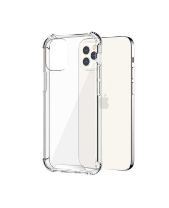 Apple iPhone 14 Pro Max Case AntiShock Angled Transparent Hard Cover+Nano Glass