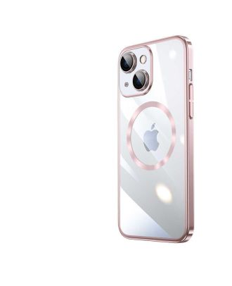 Apple iPhone 14 Kılıf Sert Transparans Arka Kamera Korumalı Riksos