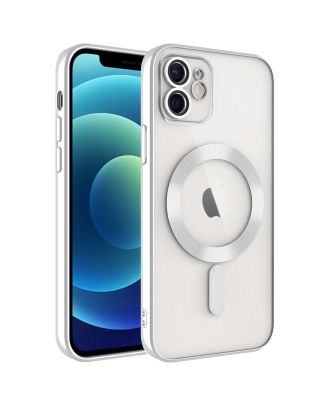 Apple iPhone 11 Hoesje Demre Gekleurd Siliconen Magsafe Draadloos Opladen Uitgelicht