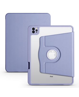 Apple iPad 10.2 8e Generatie Hoes Thermische Achterkant Transparante Smart Cover met Pen Compartiment T1