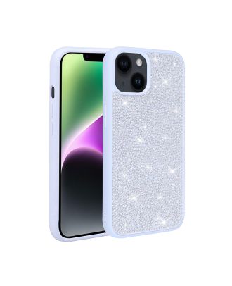 Apple iPhone 14 Case Diamond Shiny Stone Stone Cover Silicone