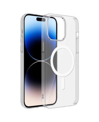 Apple iPhone 14 Pro Max Kılıf Sert Transparan Sert Plastik Pc Arka Porto
