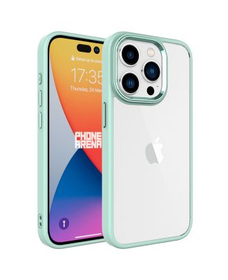 Apple iPhone 15 Pro Case With Chrome Camera Protruding Nickel Lacquer Sensitive Button Back Glass