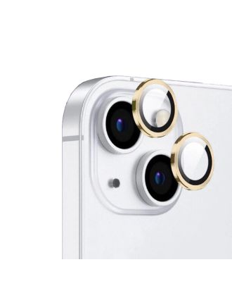 Apple iPhone 15 Kamera Koruyucu Safir Cam Metal A Kalite İnce Slim CL12