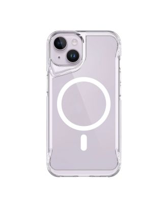 Apple iPhone 13 Kılıf Tmax Lüx Transparan Şeffaf Pürüzsüz Sert Silikon