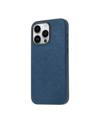 Apple iPhone 15 Pro Case Pu Leather Silicone Cover Velvet Inside