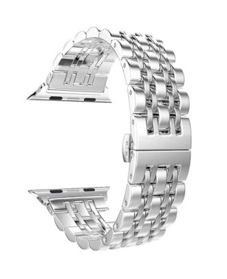Apple Watch SE 44 mm Band Tweekleurige Metalen Band Snap KRD 14