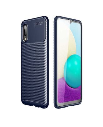 Samsung Galaxy A02 Case Negro Silicone Leather Look