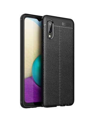Samsung Galaxy A02 Case Niss Silicone Leather Look