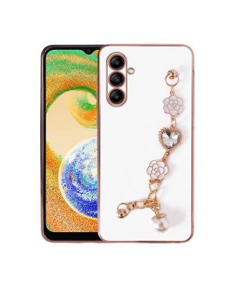 Samsung Galaxy A04S Case Shiny Silicone Taka with Hand Stand