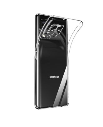 Samsung Galaxy A12 Kılıf Kamera Korumalı Şeffaf Silikon