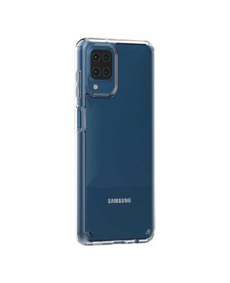 Samsung Galaxy A12 Kılıf Coss Şeffaf Sert Kapak